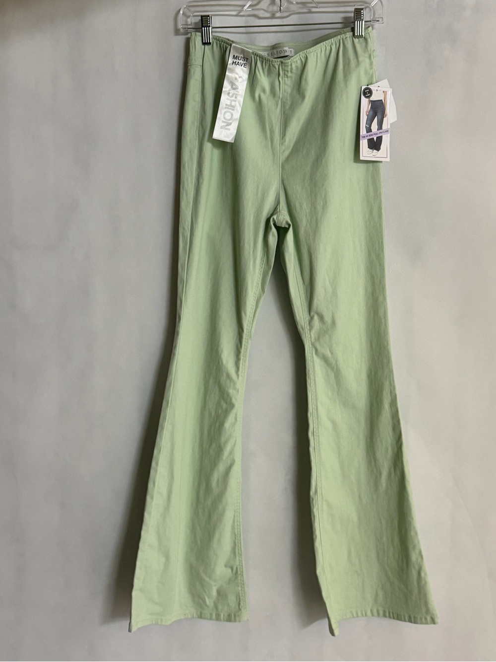 Tinseltown Seafoam Stretch Pull-On Flare Pants NWT